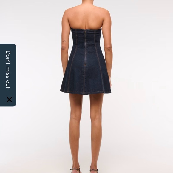 Abercrombie & Fitch Strapless Blue Dress - Picture 2 of 2